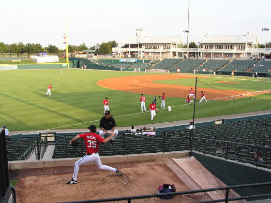 Pre-Game warm ups - Frisco Texas - The RoughRiders